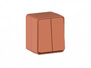 Выключатель 2-кл. ОП AtlasDesign PROFI IP54 10AX терракот. SE ATN547051