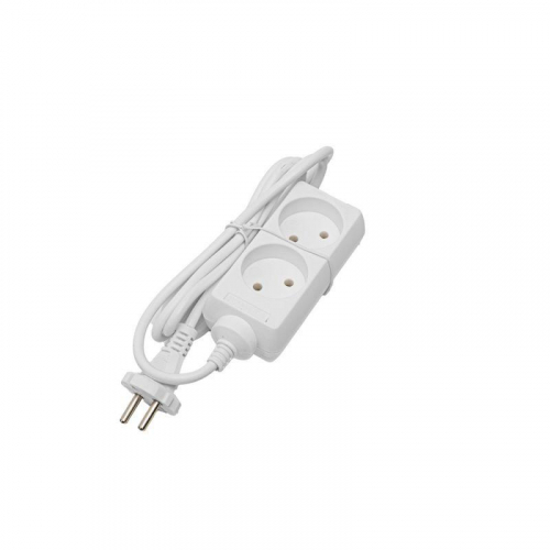 Удлинитель 2х5м без заземл. 10А IP20 S 2х5 2.2кВт ПВС2х0.75 Volsten 9298