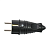 Вилка прямая MultiSet 16А 250В IP44 с заземл. каучук черн. SE MST4001BK