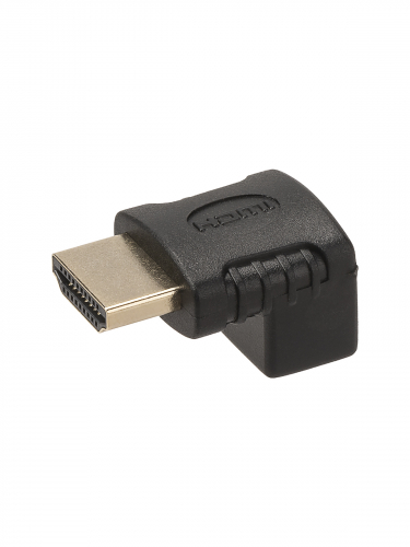 Переходник "АВП 4" штекер HDMI - гнездо HDMI угловой на 90 градусов, позолоченные контакты, TDM фото 2