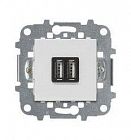 Механизм USB зарядного устройства 2М 2х750мА / 1х1500мА Zenit бел. ABB 2CLA228500N1101