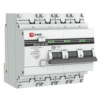 Выключатель автоматический дифференциального тока 4п 20А 100мА АД-32 селект. PROxima EKF DA32-20-100S-4P-pro