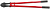 Болторез HRC 58-59 750мм красн. FIT 41675