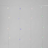 Гирлянда светодиодная занавес 1.5х1.5м 64 LED мультиколор прозр. ПВХ IP20 свечение с динамикой 220В не соединяется с контроллером Neon-Night 235-409