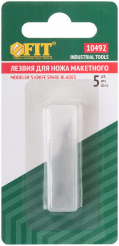 Лезвие для ножамакетного набор 6мм скошенное (уп.5шт) FIT 10492 фото 3