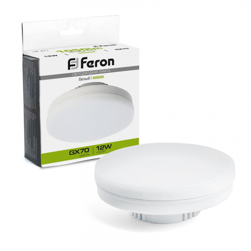 Лампа светодиодная LB-471 12Вт 4000К GX70 230В FERON 48301