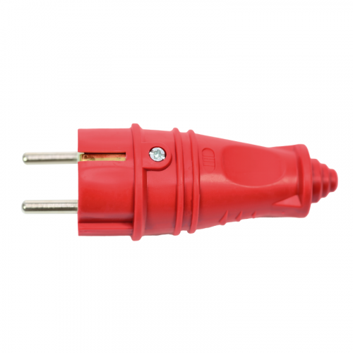 Вилка прямая MultiSet 16А 2К+З 250В IP44 каучук красн. SE MST4401RD фото 4