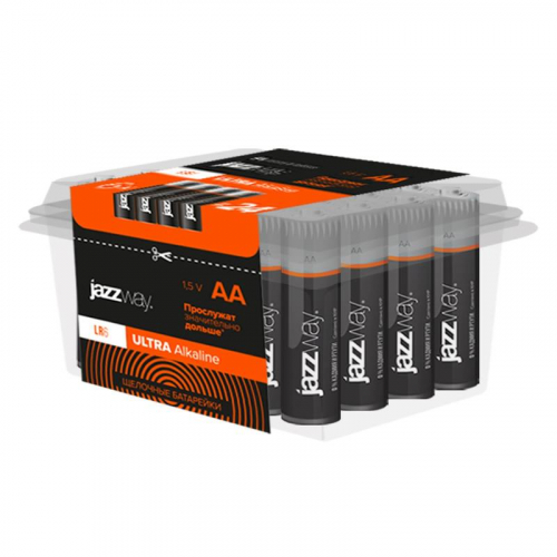 Элемент питания алкалиновый AA/LR6 1.5В Ultra Alkaline PB-24 (уп.24шт) JazzWay 5026803 фото 2