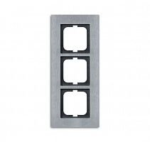 Рамка 3-м Carat сталь ABB 2CKA001754A4256