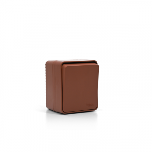 Выключатель кнопочный 1-кл. ОП AtlasDesign PROFI IP54 10AX терракот. SE ATN547015 фото 3