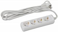 Удлинитель 4х5м с заземл. 10А IP20 UX-4e-5m ПВС 3х0.75 Эра Б0038580