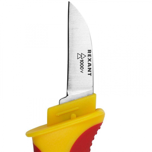 Нож монтажника нержавеющая сталь прямое лезвие Rexant 12-4936 фото 4