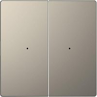 Клавиша двойная Merten D-Life PlusLink без символов SD никель SchE MTN5220-6050