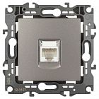 Розетка информационная Эра12 12-3107-16 RJ45 титан Эра Б0065716