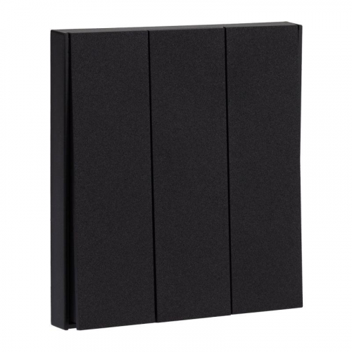 Выключатель 3-кл. СП STRONG 10А антрацит Kranz KR-78-0707-5 фото 5