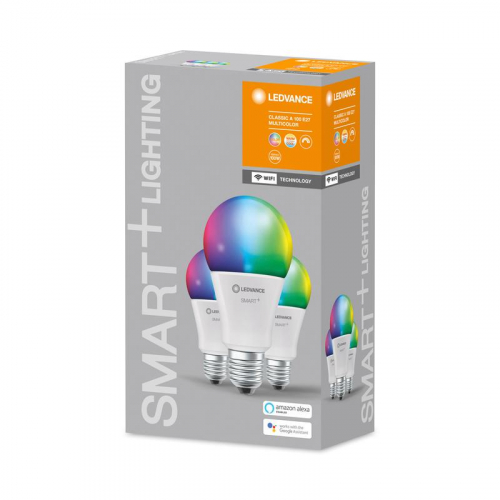 Лампа светодиодная SMART+ WiFi Classic Multicolour 14Вт (замена 100Вт) 2700…6500К E27 (уп.3шт) LEDVANCE 4058075485877 фото 2