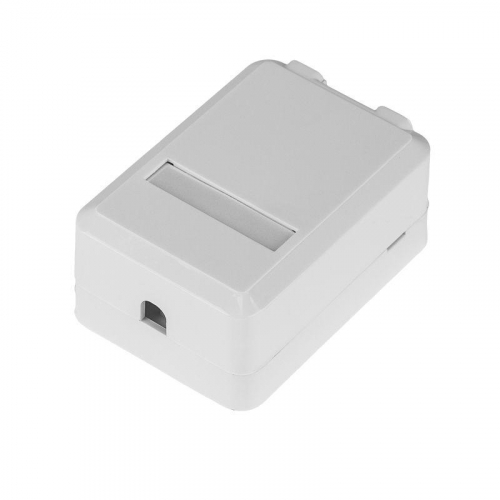 Корпус настенной розетки под 1 модуль Keystone Jack бел. Rexant 03-0221 фото 2