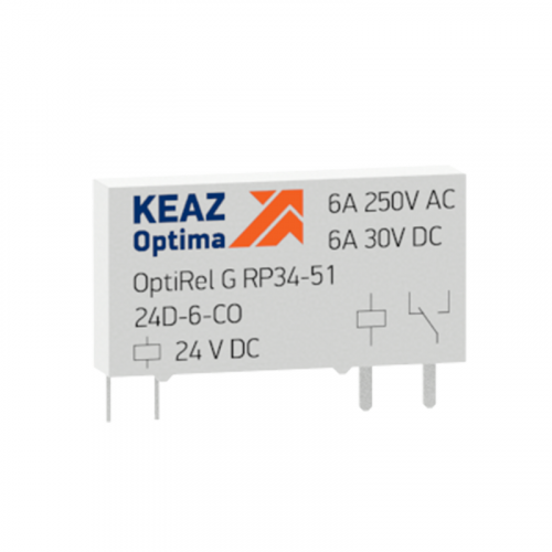 Реле промежуточное OptiRel G RP34-51-24D-6-CO-S КЭАЗ 281145
