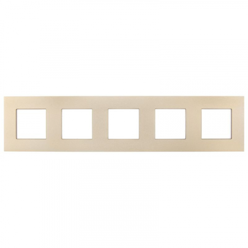 Рамка 5-м SKANDY SK-F35Sh металл шампань IEK SK-M52-M-K37 фото 2