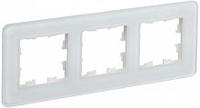 Рамка 3-м BRITE РУ-3-2-Бр стекло бел. RE IEK BR-M32-G-41-K01