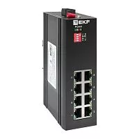 Коммутатор неуправляемый промышленный U-8GTP 8 портов 10/100/1000Base-T(X) RJ45 c PoE монтаж на DIN-рейку TSX EKF TSX-U-8GTP