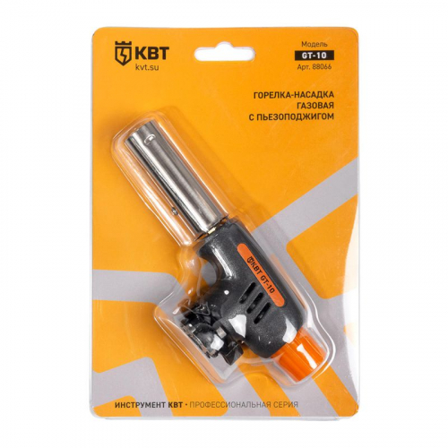 Горелка-насадка газовая с пьезоподжигом GT-10 КВТ 88066 фото 3