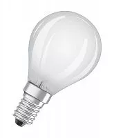 Лампа светодиодная филаментная Retrofit 2.5Вт P матовая 4000К нейтр. бел. E14 250лм 220-240В угол пучка 300град. (замена 25Вт) OSRAM 4058075436404
