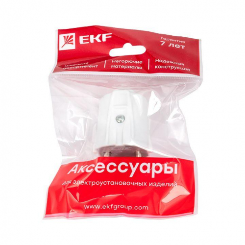 Вилка прямая 10А 250В без заземл. бел. PROxima EKF AVP10-10-r фото 5