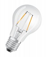 Лампа светодиодная филаментная Retrofit A 2.8Вт (замена 25Вт) прозр. 2700К тепл. бел. E27 250лм угол пучка 320град. 220-240В диммир. OSRAM 4058075211261