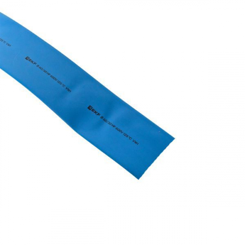 Трубка термоусадочная ТУТ нг 120/60 син. PROxima (уп.25м) EKF tut-120-g фото 8