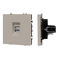 Механизм телефонной розетки SCT-NOBE-MTL1-SFPL-CA (RJ-11 4C) кашемир Arlight 061892
