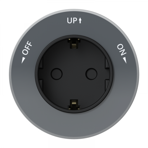 Розетка MultiTrack 16А 250В 2P+E кругл. графит SE MTK13001G