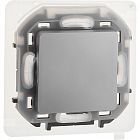 Переключатель 1-кл. Inspiria 10А IP44 250В 10AX механизм алюм. IEK 673672