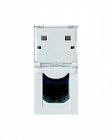 Компьютерная розетка RJ45, UTP, CAT6, 45х22,5 мм (mosaic), toolles, белая Filum FL-FP112-C6