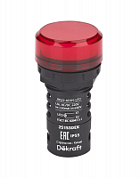 Лампа коммутационная ADDS ЛК-22 d22 220В AC/DC IP55 LED красн. DEKraft 25153DEK