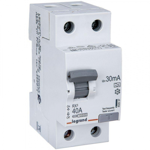 Выключатель дифференциального тока (УЗО) 2п 40А 30мА тип A RX3 Leg 402037 фото 3