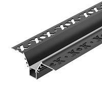 Профиль COMFORT10-V-FANTOM-2000 BLACK L2000 алюм. Arlight 052541