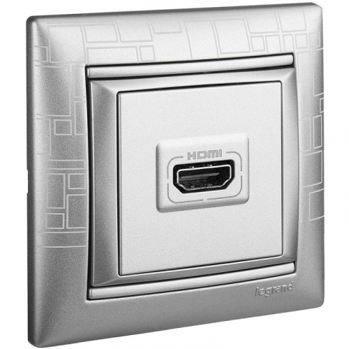 Механизм розетки СП HDMI Valena алюм. Leg 770285 фото 12
