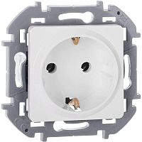 Розетка 1-м СП Inspiria 16А IP20 250В 2P+E немецк. стандарт механизм бел. IEK 673720