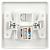 Розетка компьютерная 1-м СП Style 7-303-01 RJ45 бел. Intro Б0060649