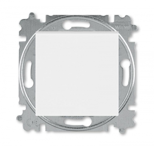 Переключатель кнопочный 1-кл. СП Levit IP20 бел./ледяной ABB 2CHH598645A6001