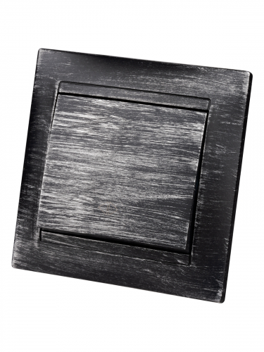 Перекрестный выключатель 1-кл. 10А старинное серебро "Лама" TDM фото 2