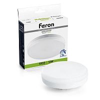 Лампа светодиодная LB-456 12Вт 4000К GX53 230В диммир. FERON 51065