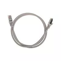 Патч-корд F/UTP CAT 5e RJ45-RJ45 26AWG LSZH сер. 1м Rexant 02-0110-1