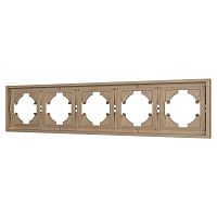 Рамка 5-м FRM-TENDO-PL-5-GD пластик. зол. Arlight 053854