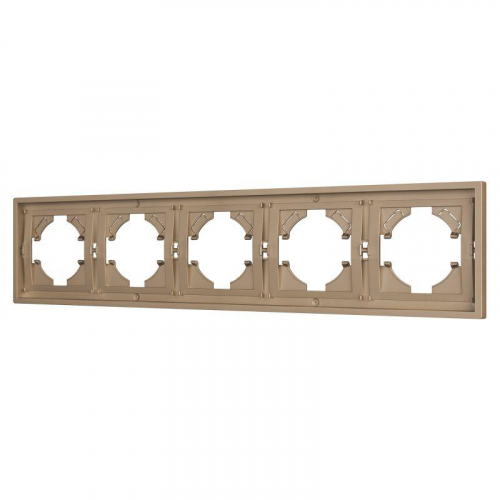 Рамка 5-м FRM-TENDO-PL-5-GD пластик. зол. Arlight 053854