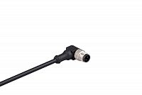 Кабель соединительный 2м со штепселем M12х4 90град. ПВХ IP68 EMAS SKM12F4DXV2