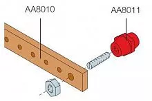 Шина 20х5 мед. (дл.1м) (уп.4шт) ABB AA8010