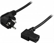 Кабель питания CEE 7/7-С13, 3х0.75, 220В, 10A, 2200 Вт, чёрный, 1.8м Filum FL-PC10-EU-C13A-1.8M