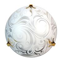 Светильник НПБ 01-60-130 М15 "Иней" 250 60Вт E27 IP20 матов. бел./клипсы зол. (инд. упак.) Элетех 1005204961